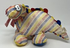 Fanciful Friends Princess Soft Toys Dinosaur Striped Plush Stuffed Animal WORN