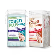 COTTON PLUS SOLUTION 2 IN 1 - EYE AND FACE MAKE-UP REMOVER MAXI 50 COMBO SET