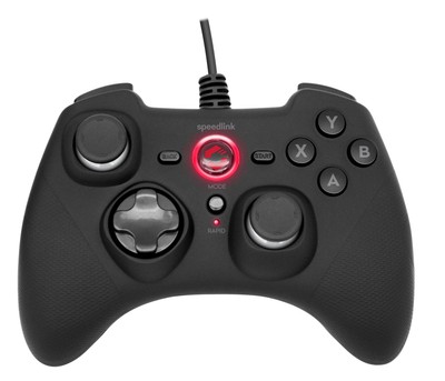 SPEEDLINK Rait Controller Schwarz für Nintendo Switch, PC, PlayStation 3, Switch