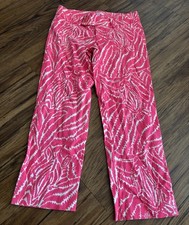 Lilly Pulitzer LUXURY CAPRI Pants Womens Pink Stretch Cotton Size 6
