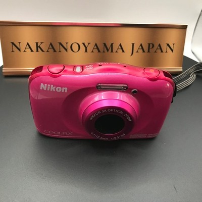 Nikon Coolpix W100 Waterproof Digital Camera 13.2MP Pink gift From