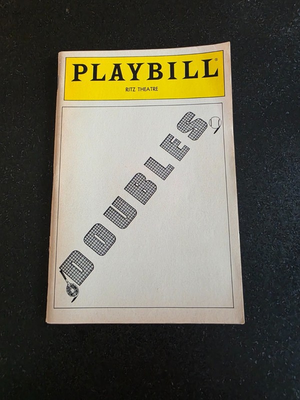Doubles Playbill w/Robert Reed January 1986