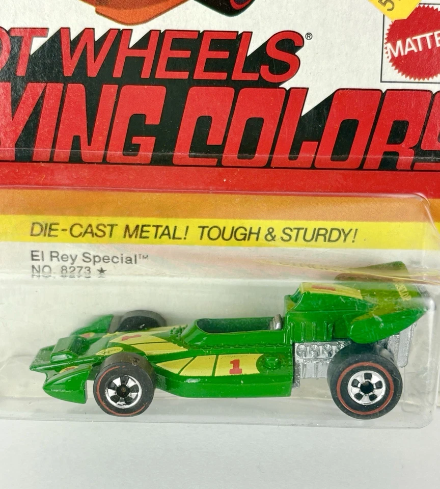 Hot Wheels Redline EL REY SPECIAL Esmalte Verde Colores Voladores NUEVO 8273 En Paquete Foto 2 de 4