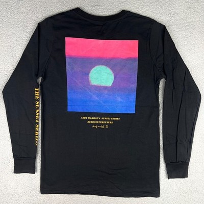Retrosuperfuture Shirt Women Large Black Andy Warhol Long Sleeve Sunset Series 5