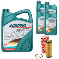 MotoröL Set 5W-40 Super Light 0540 9 Liter + ÖLfilter FüR Mercedes Sprinter VW