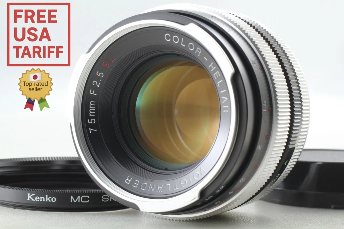 Voigtländer Camera Lenses 75mm Focal f/2.5 Maximum Aperture for