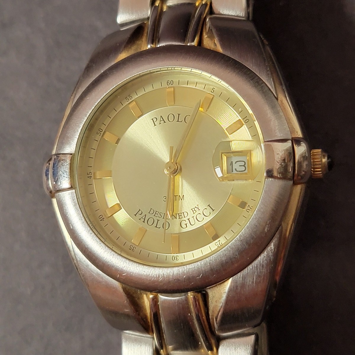 Paolo Gucci PG501TC Man Analog Wrist Watch Working Replaced