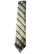 Gray Master Mason Square Compass Stiped Necktie Freemason Fraternity Tie NEW 