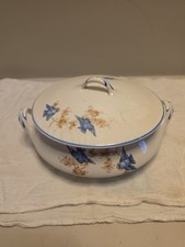 Bluebird China Covered Vegtable Dish Homer Laughin Vtg