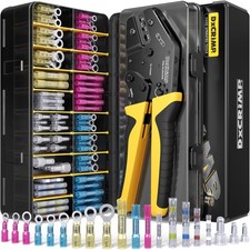 Crimping Tool Kit with Heat Shrink Connectors Solder Seal Wire Connectors -...