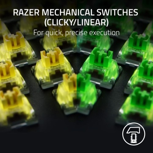 Razer BlackWidow V4 Mechanical Gaming Keyboard with Razer Chroma� RGB (Yellow - Picture 4 of 8