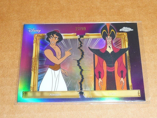 2026 Topps Disney Neon Chrome Aladdin/Jafar Family First Rivals 27/99 O2034