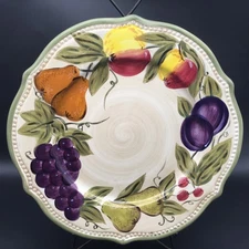 1 Francesca By Tabletops Unlimited Dinner Plate 11 1/8" Multicolor Hand Painted