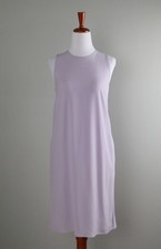 ANN TAYLOR NWT $129 Lavender Lilac Solid Purple Crepe Shift Dress Size XS