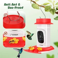 Smart Feeder with Camera Solar Powered,AI Identify Bird Species,A...