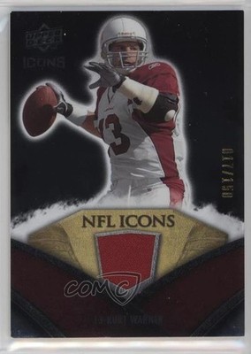 2008 Upper Deck Icons NFL Silver Jerseys 17/150 Kurt Warner #NFL35 HOF 2u3