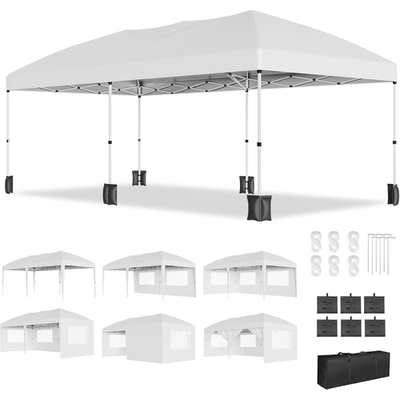 #ad #ad 10x20ft Heavy Duty Pop Up Canopy Tent: Instant Shelter with Removable Sidewalls $175.76