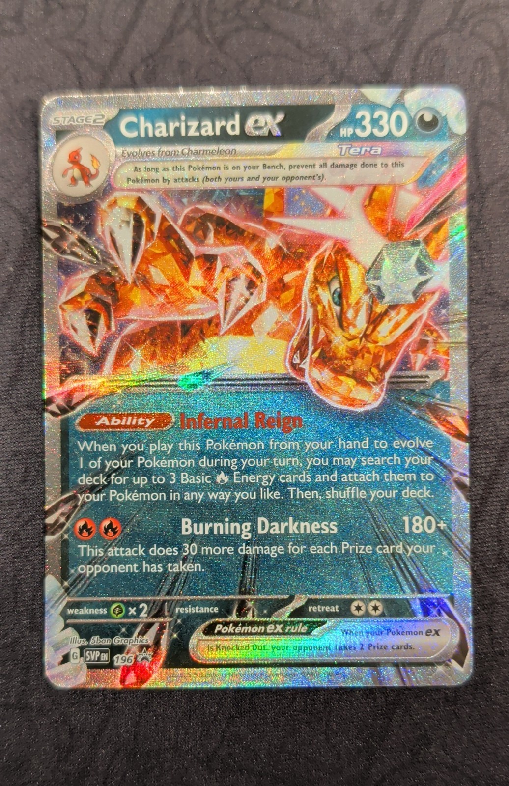 Charizard ex 196 Sv: Scarlet & Violet Holo Pokemon NM