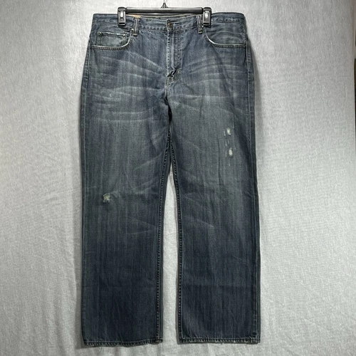 Vintage 1969 Gap Jeans Mens 38x32 Blue Loose Straight Fit 90s Y2K Medium Wash - Picture 1 of 19