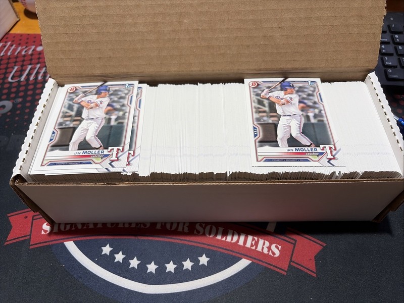 Lot of 550 cards - 2021 Bowman Draft #BD42 Ian Moller - Rangers