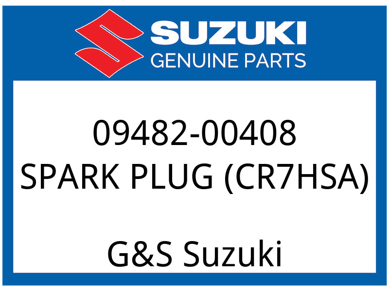 Suzuki OEM Part 09482-00408 SPARK PLUG,CR7HSA CR7HSA