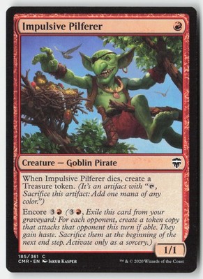 MTG - Impulsive Pilferer #185 - Regular - CMR Commander Legends