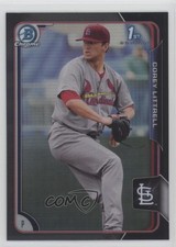 2015 Bowman Chrome Prospects Asia Exclusive Black Refractor Corey Littrell 1u0