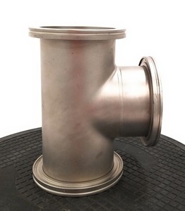 ISO100 Vacuum Tee ISO-LF NW100 Stainless Steel Large Flange T-Fitting