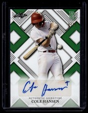 2023 Leaf Perfect Game National Showcase #AU-CH1 Cole Hansen Green #/10