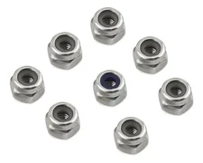 ST Racing Concepts SPTST3640NS HINGE PIN LOCKNUT SET 8 SILVER