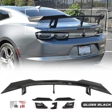 For 2016-24 Chevy Camaro RS SS ZL1 Gloss Black Rear Trunk Wing Spoiler 1LE Style