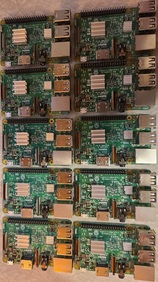 Raspberry Pi 3 Model B V1.2 Lot of 10 Single Board Computers HDMI Ethernet USB