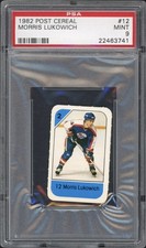 1982 Post Cereal Morris Lukowich #12 PSA 9 Mint Winnipeg Jets