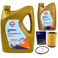 MotoröL Set Gulf Formula FS 5W-30 6 Liter + ÖLfilter FüR Hyundai I30 KIA 2.0