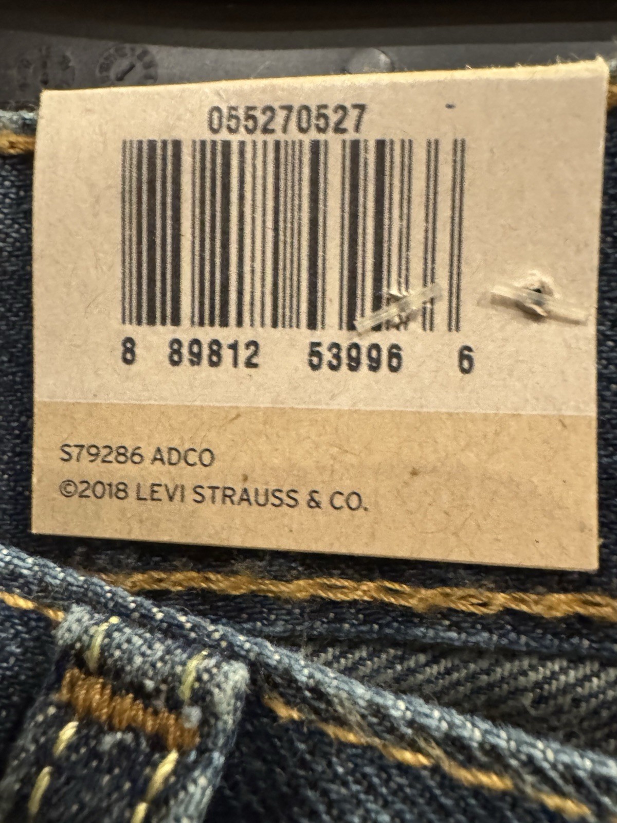 NWT Levi’s 527 Slim Bootcut Fit Denim Blue Jeans 36x34 Western Country 2018 thumbnail 2