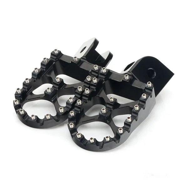 Fussrastensatz Schwarz Accossato Motocross Mx Sx FüR KTM SX 200 2T Bj. 2003-2004-image