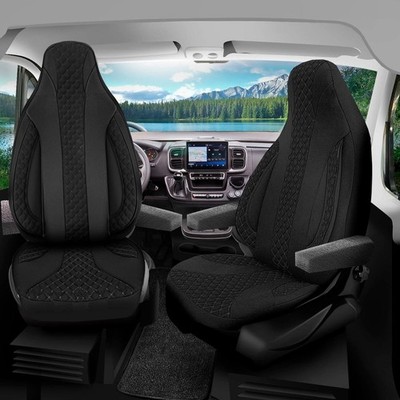 Pilot Wohnmobil Sitzbezüge passend für Adria Mobil Adriatic S Plus (Schwarz)