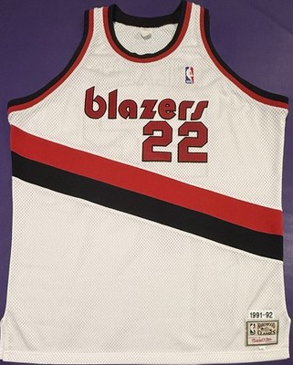 Authentic Clyde Drexler #22 Mitchell Ness 91-92 Portland
