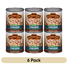 6 Cans - Keystone All Natural Chicken 28 oz No Preservative Fully Cooked Food