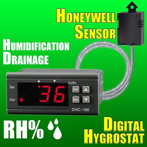 Feuchtigkeitsregler Sensor Hygrometer Digital HYGROSTAT Luftbefeuchter Trockner 12 24 V - Bild 10 von 10