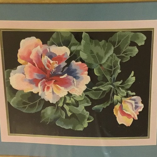 SEALED VTG HERITAGE COLLECTION “HIBISCUS“ NEEDLEWORK KIT! 18” X 14” - Picture 4 of 7