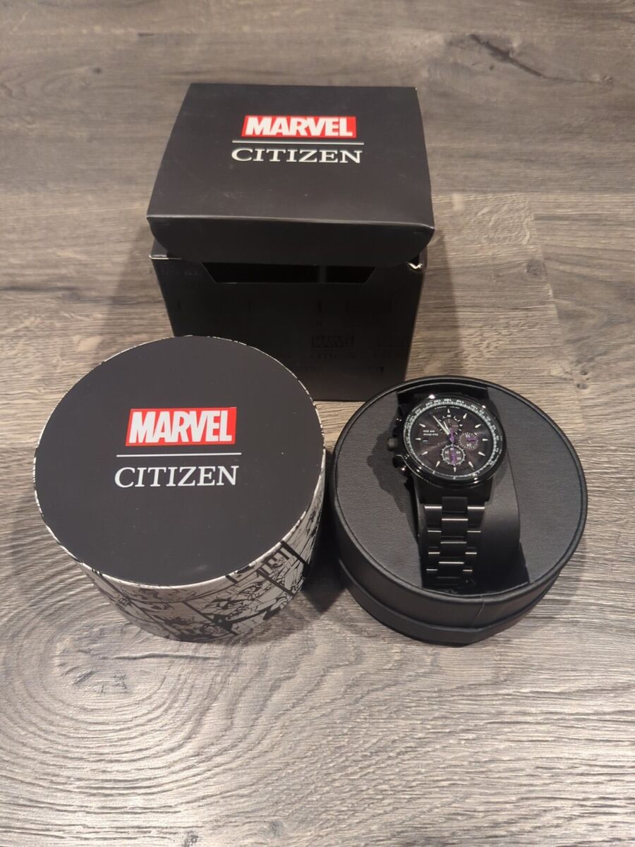 Citizen Eco-Drive Marvel Black Panther Men's Wristwatch Citizen Eco-Drive Marvel Black Panther Men's Wristwatch