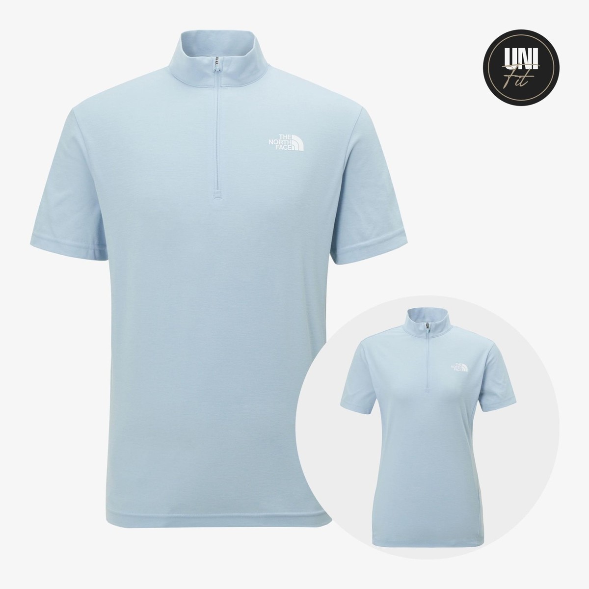 ☆送料・関税込☆THE NORTH FACE★ASCEND S/S ZIP TEE★ Genuine The North Face ASCEND S/S ZIP TEE PASTEL_BLUE | eBay