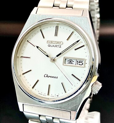 時計 SEIKO CHRONOS 8123-7130 SUWA QUARTZ Vintage SEIKO Chronos 8123-7130 