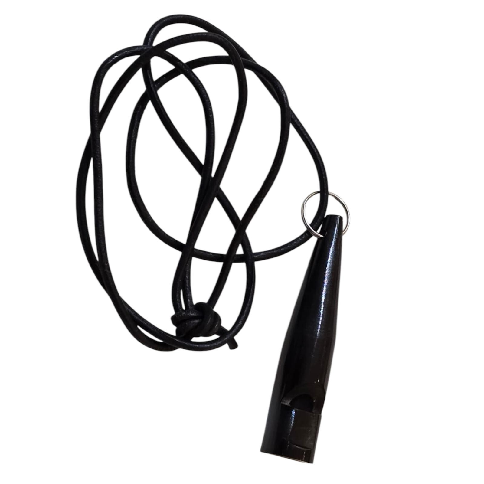 DOG BUFFALO HORN WHISTLE SINGLE TONE WITH STRAP DOG TRAINING 7CM