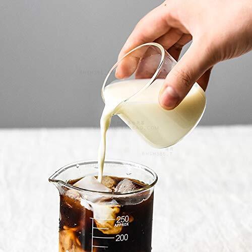 2pcs Transparent Glass Creamer 4oz Mini Coffee Milk Creamer Pitcher - Picture 2 of 7