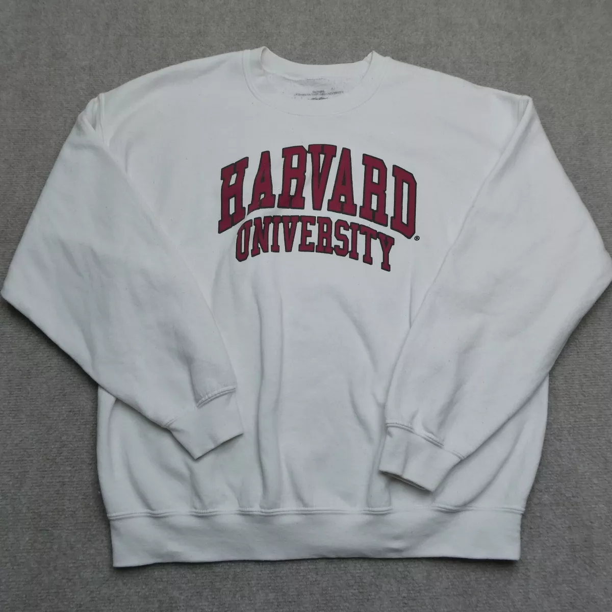 Harvard University Adult Large Official White Red Letters |