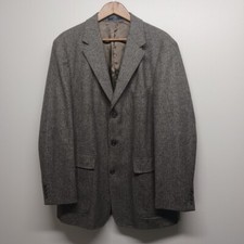 J. Crew Suit Jacket Men Size 44R Beige Cashmere Blend Three Buttons Formal Work