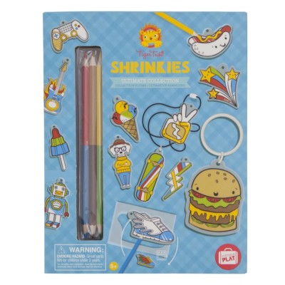 ULTIMATE Shrinkies Shrinky Art Shrink Film Kit Boy Dinks Zipper Pull Keychain