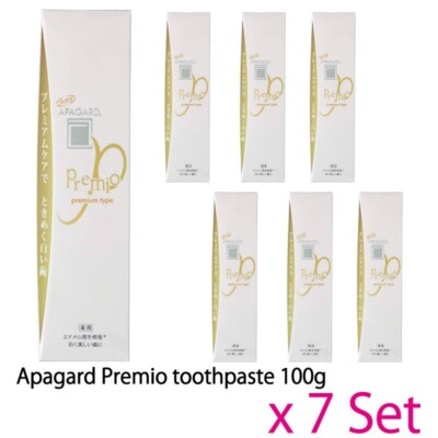 Apagard Premio toothpaste 100g set of 7 Double Mint Flavor